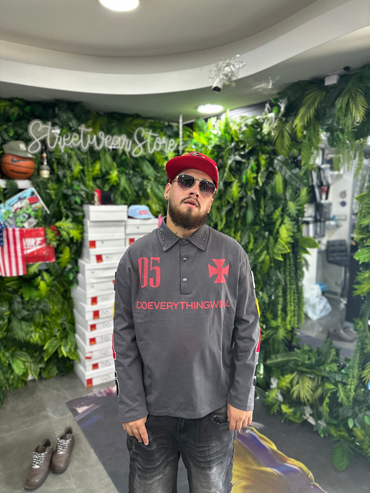 Polo Longsleeve Grey Doevery BUNKER