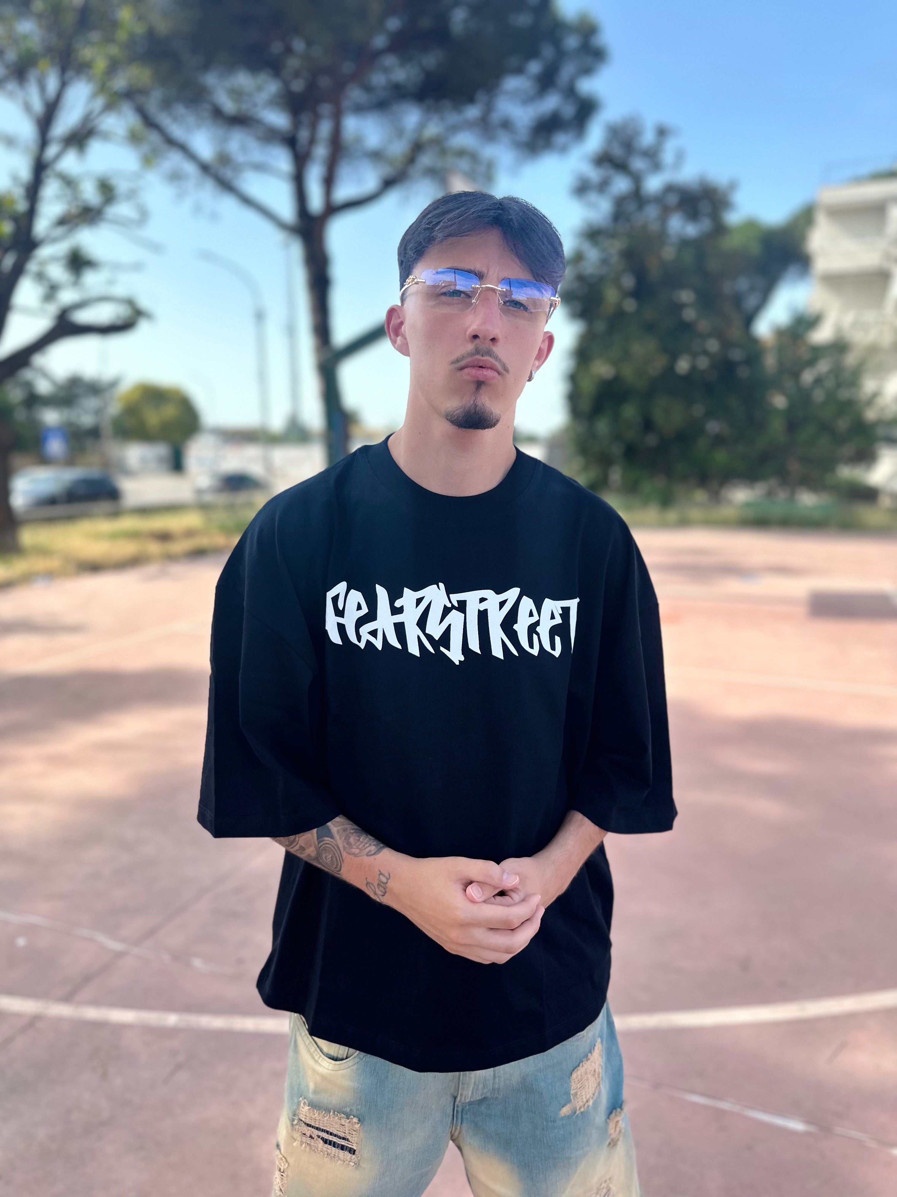 Shirt Crop Black FEARSTREET