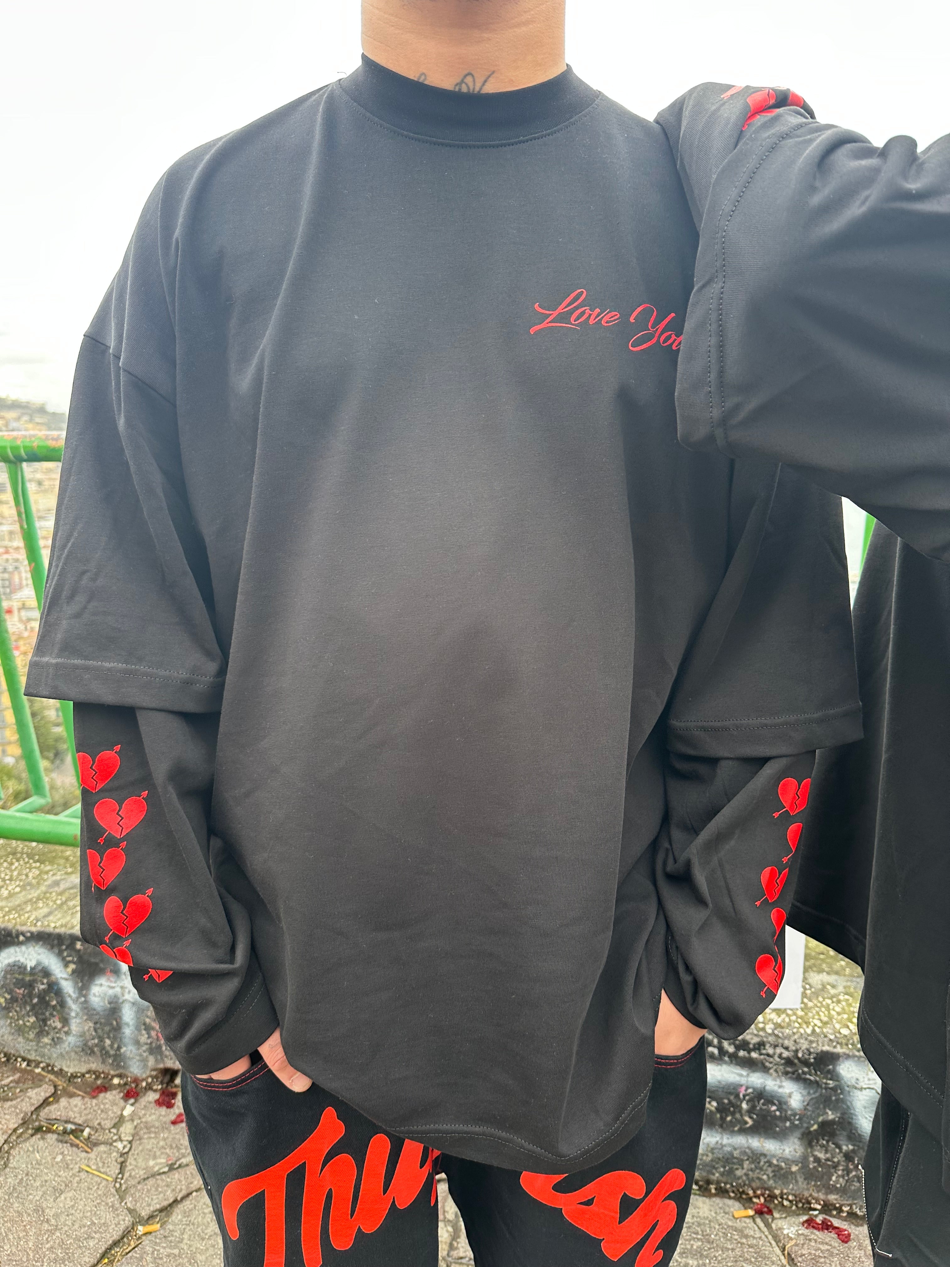 Shirt LongSleeve Black VALENTINE’S EDITION💘