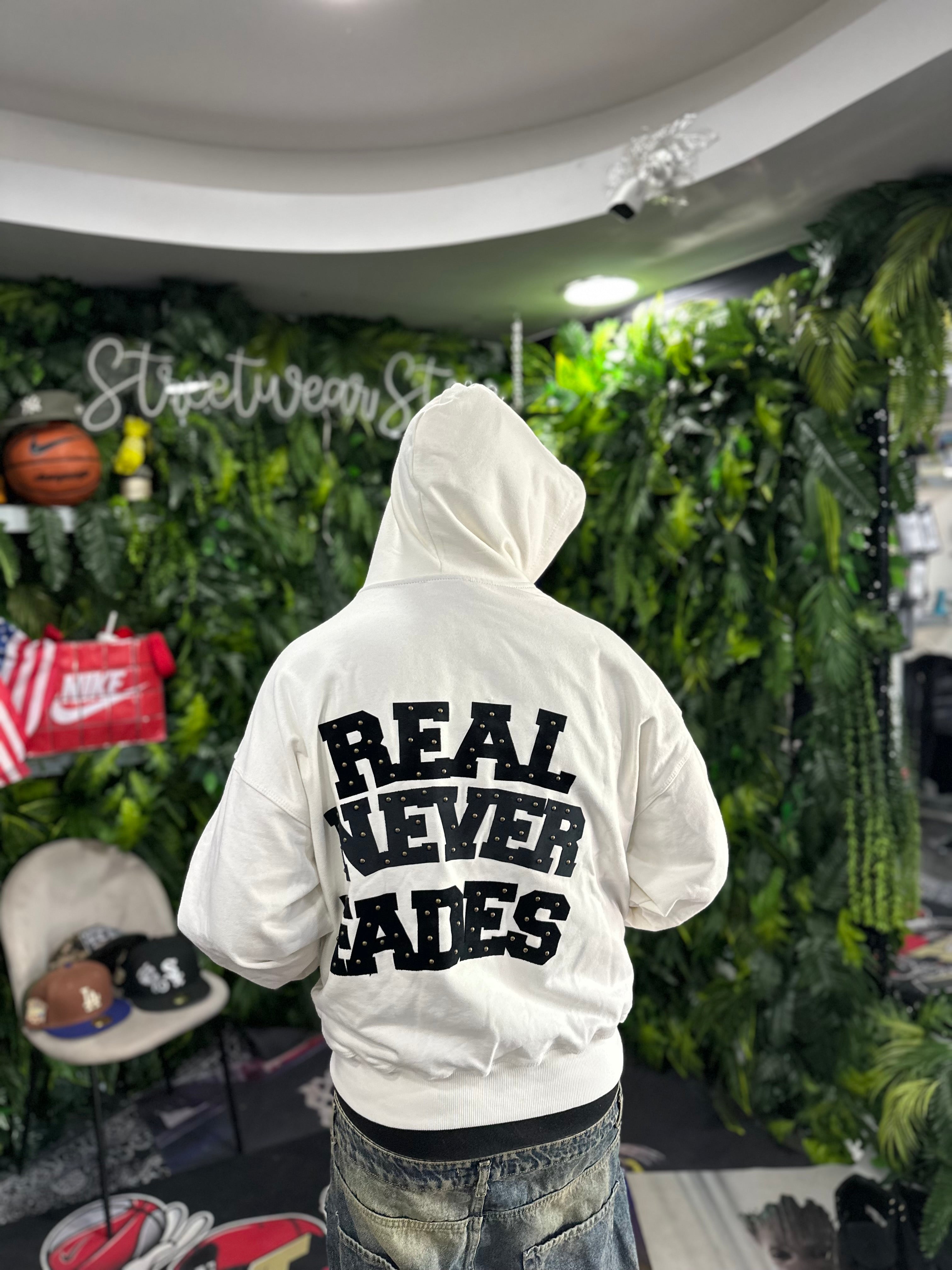 Felpa Borchie Crop White BUNKER