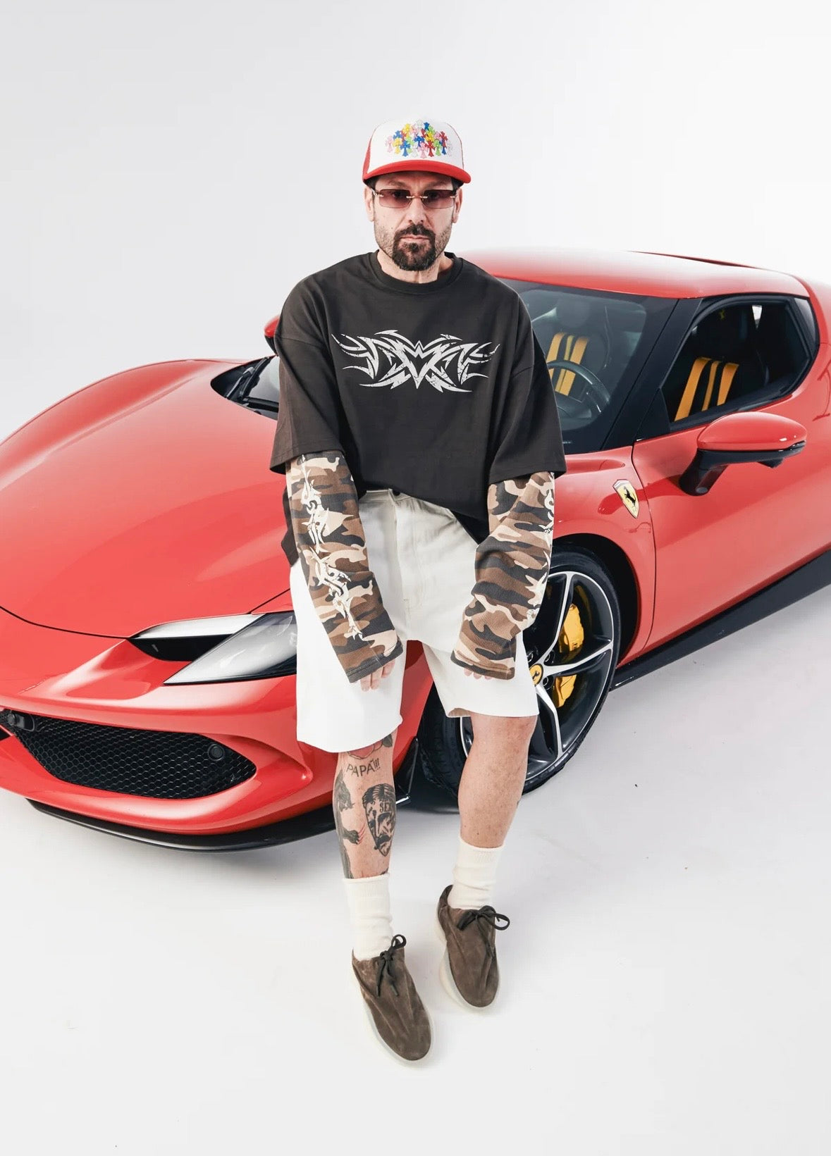 Shirt LongSleeve Tribal Brown MNML