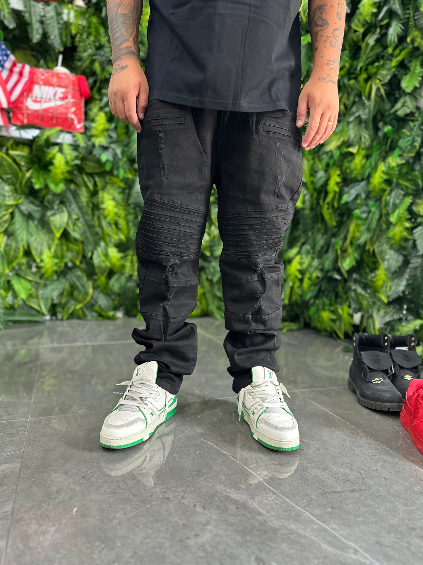 Denim Byker Black