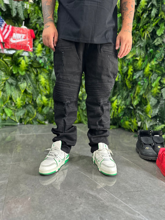 Denim Byker Black