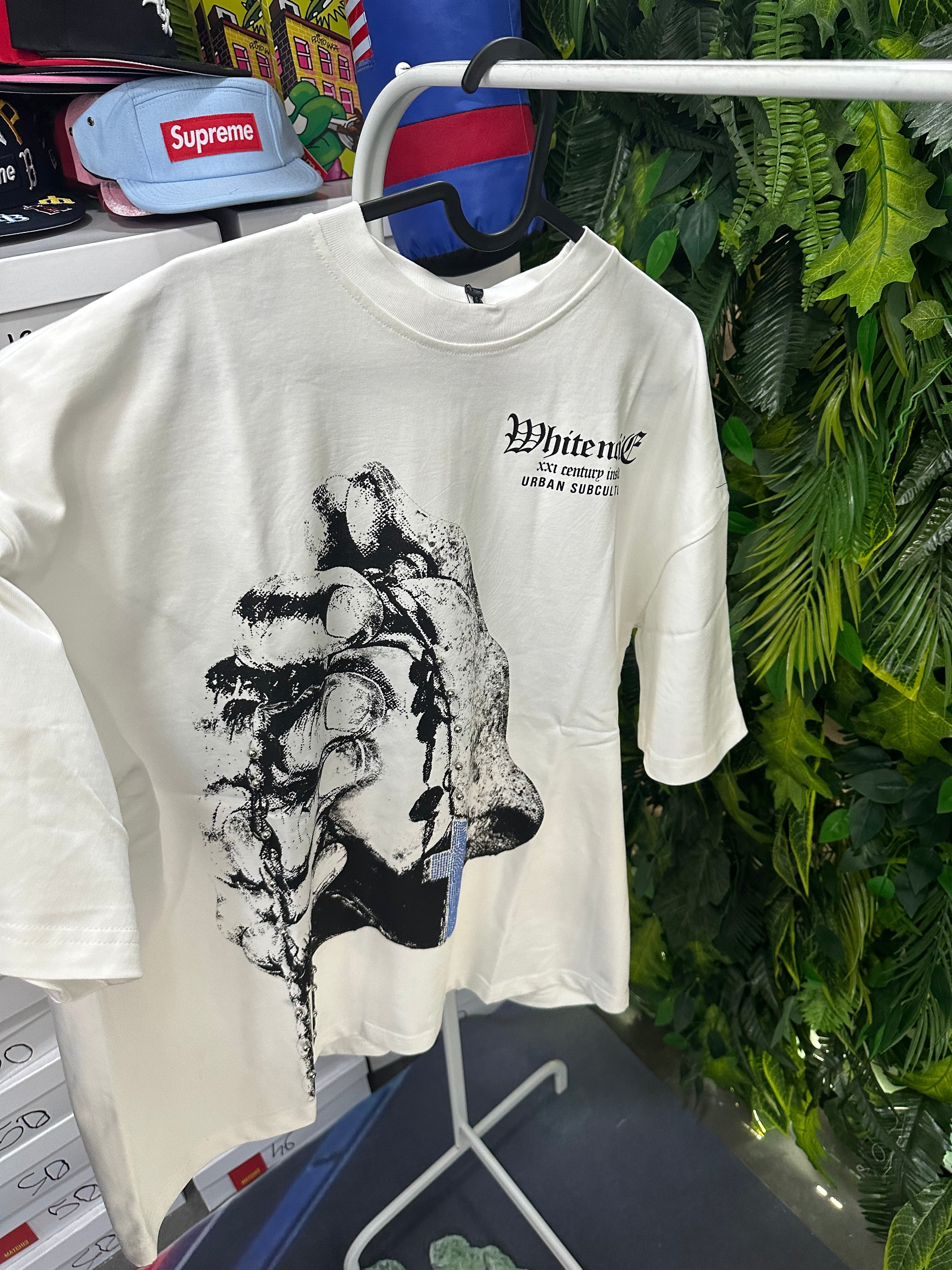 Shirt White Vibes Croce BUNKER