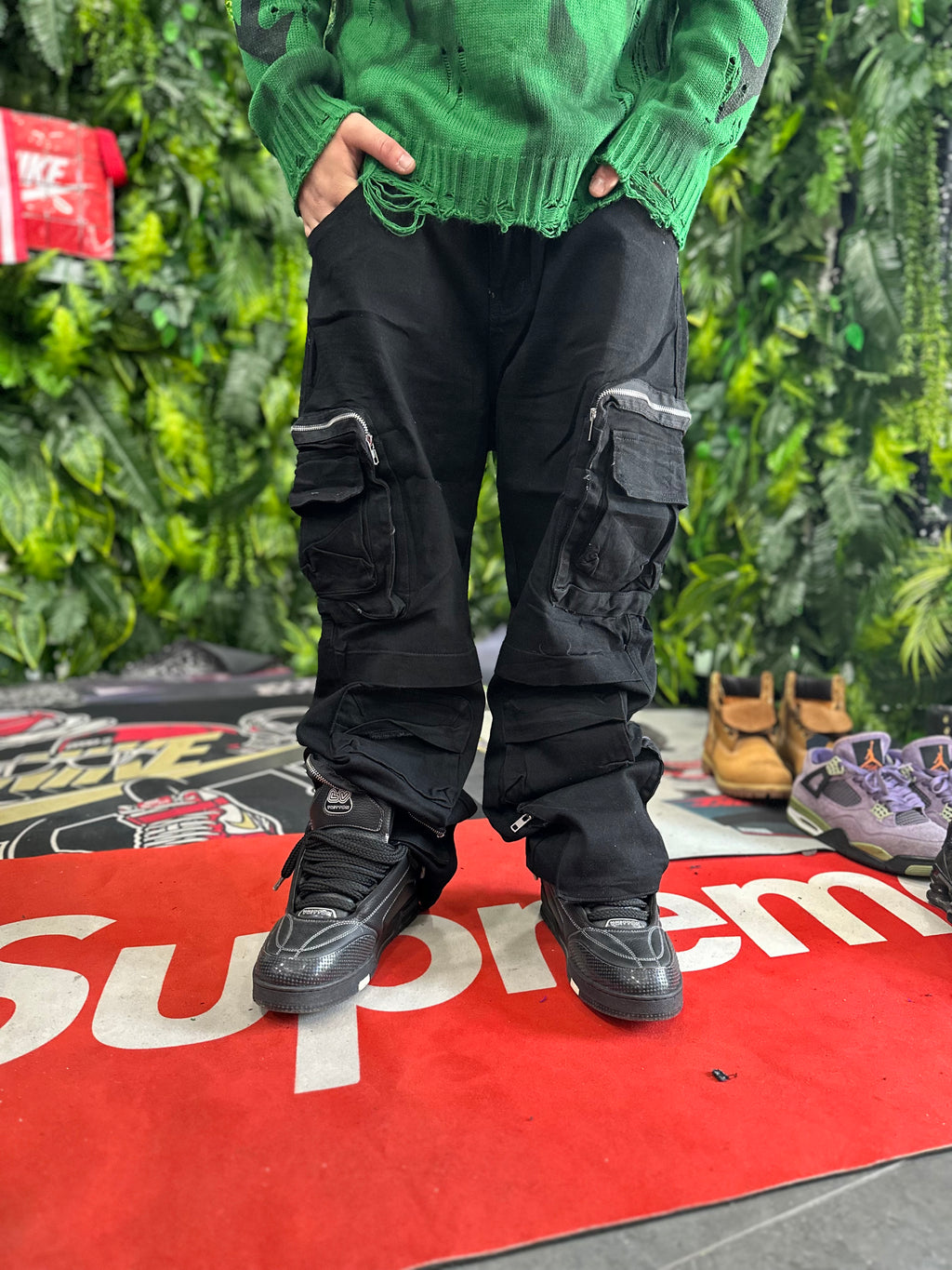 Denim Cargo Black Dimension39