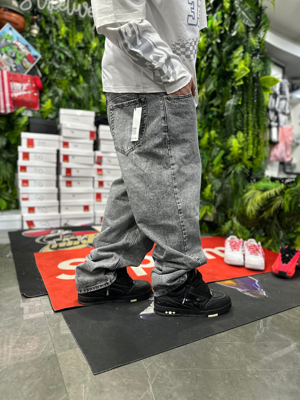 Denim Baggy Grey Chiaro Carpa