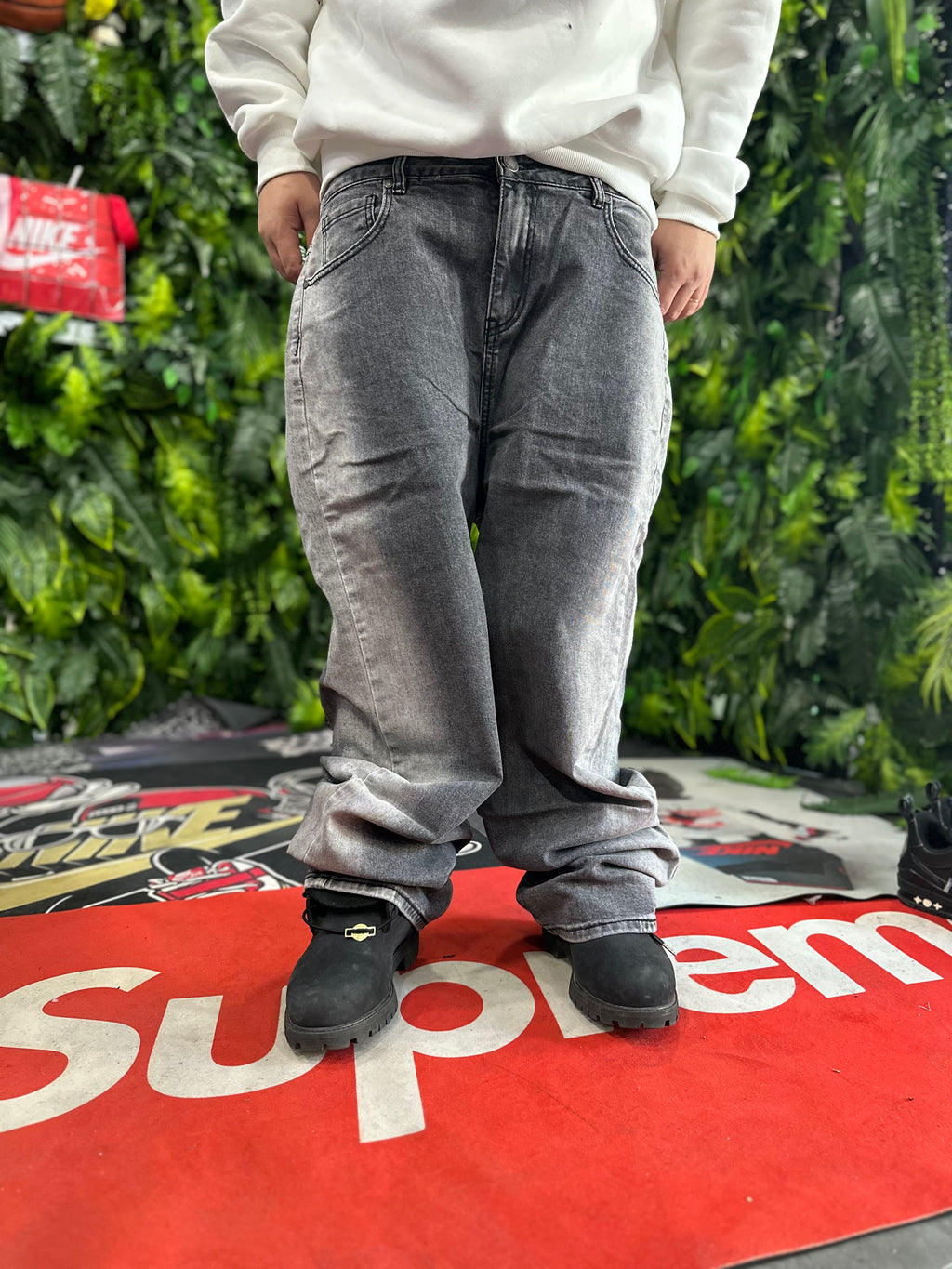 Denim Baggy DoubleGrey Cloud