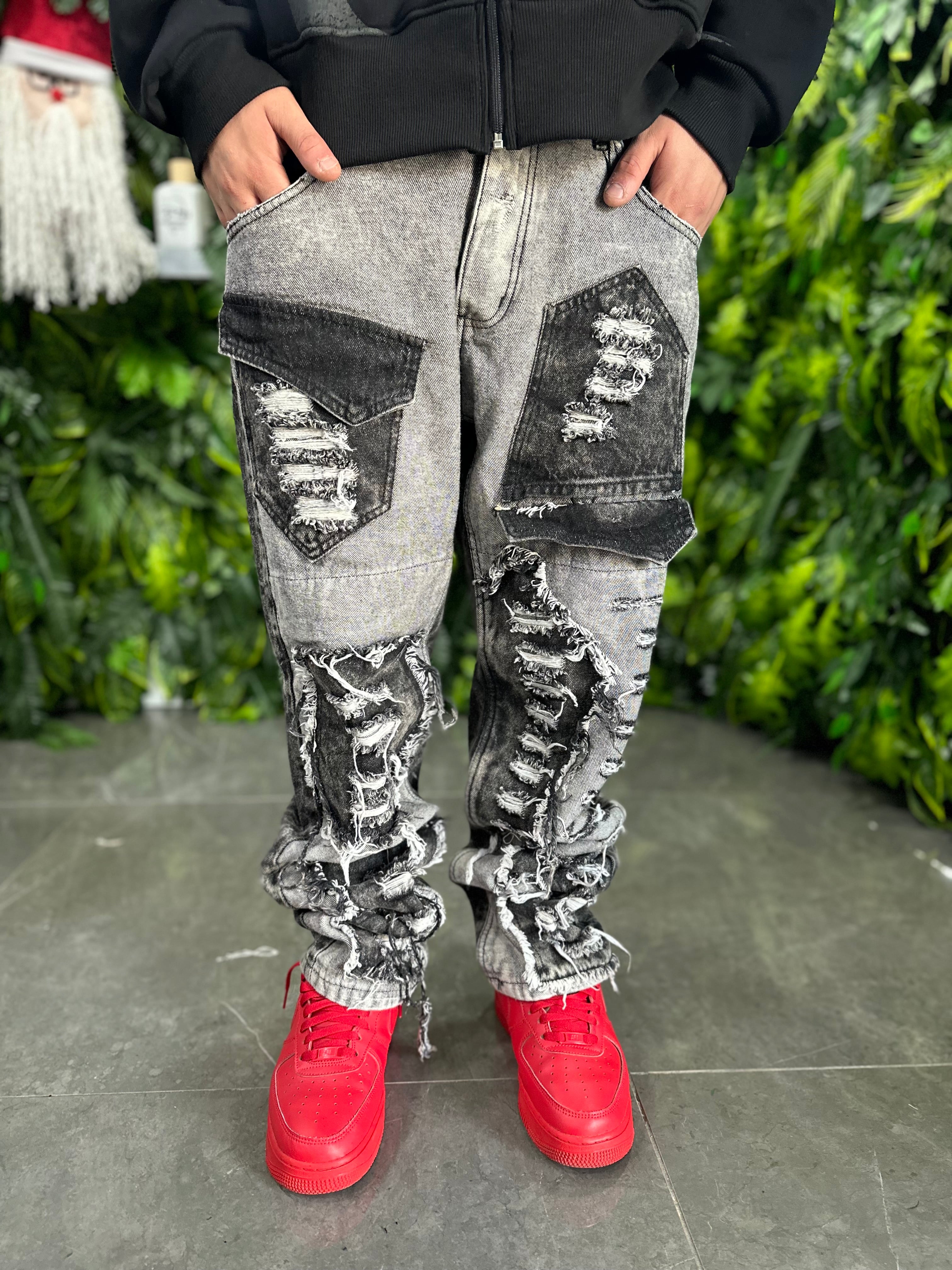 Denim Grey Ripped Cianotic