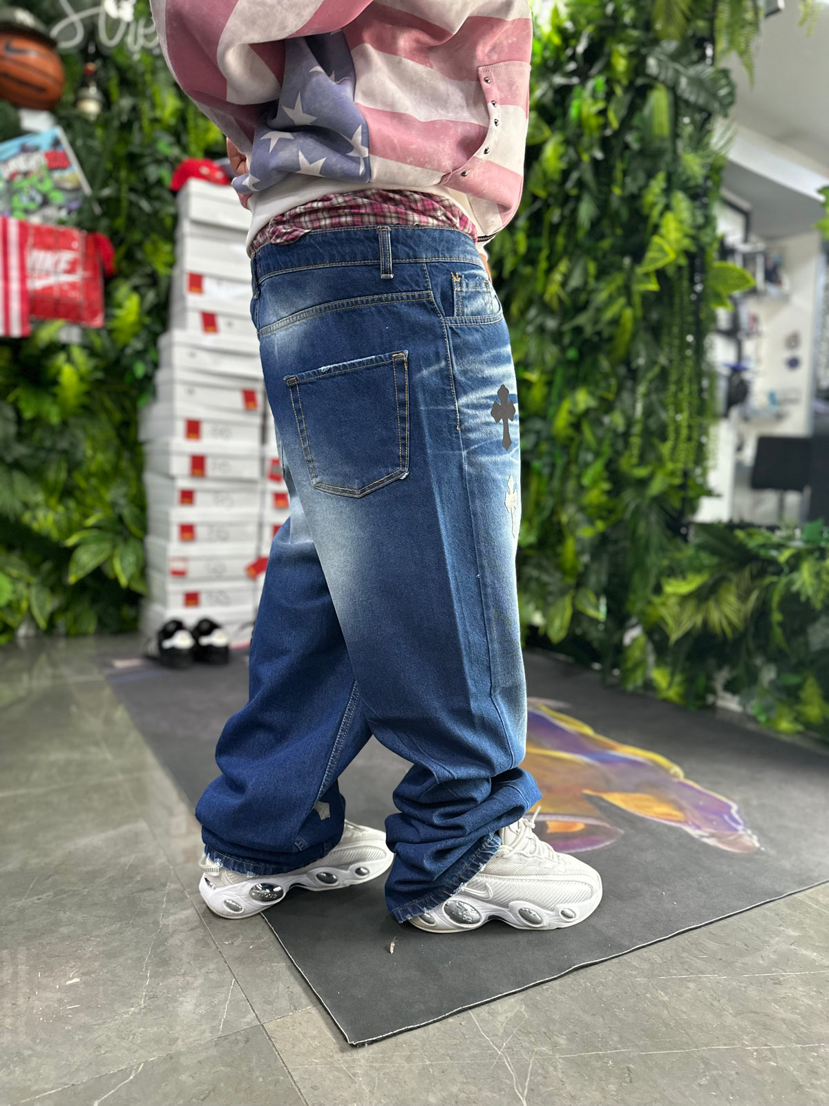 Denim Blu Multi Croci BUNKER