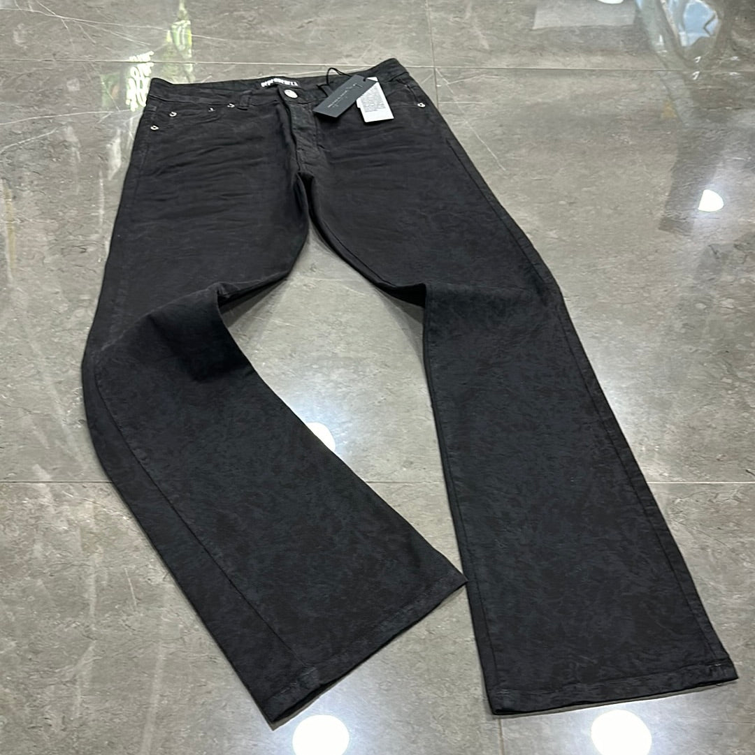 Denim Black Zampa Leserizzato Vincy DPNDC24