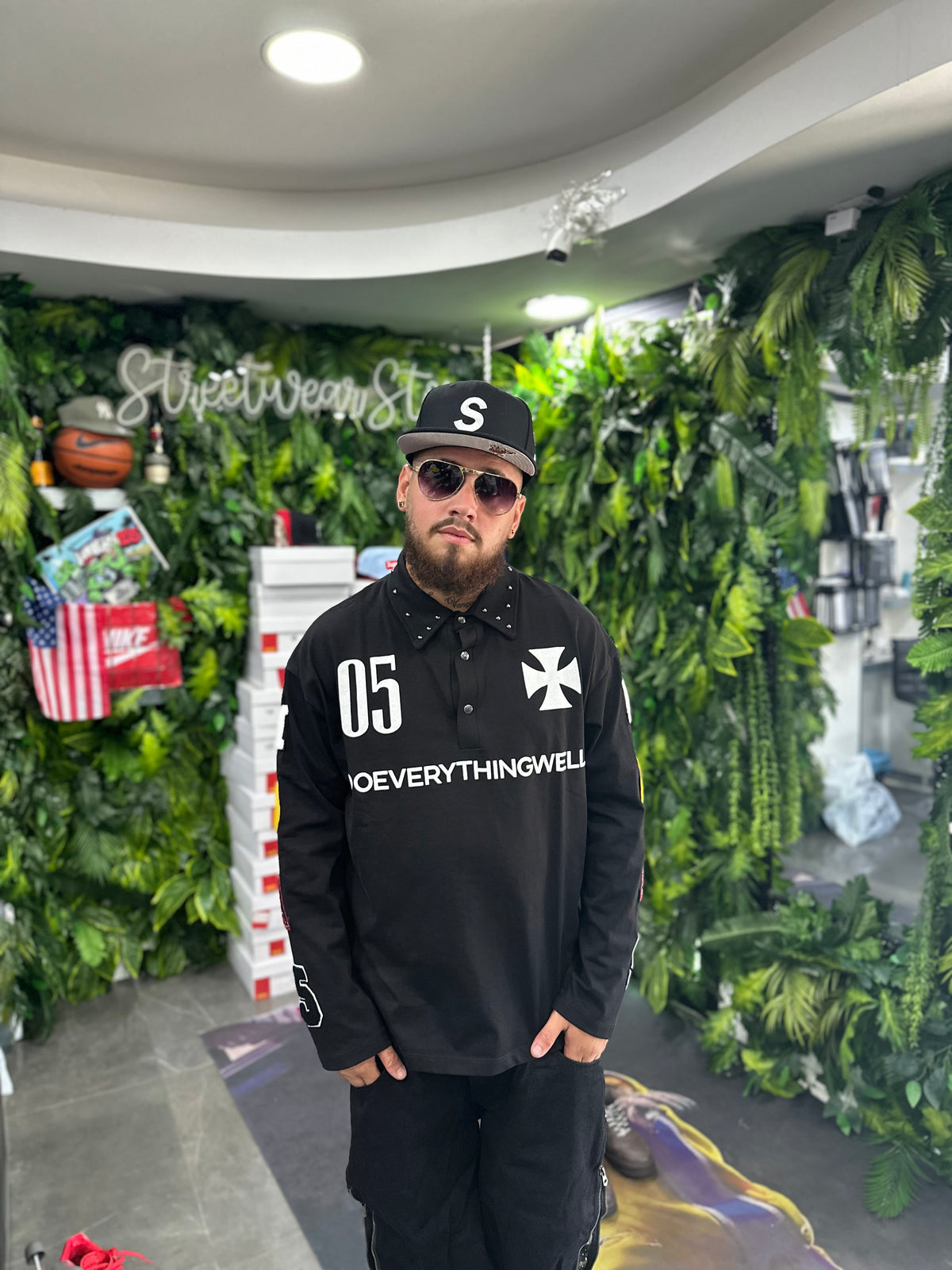 Polo Longsleeve Black Doevery BUNKER