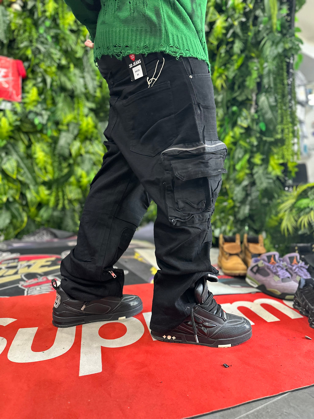 Denim Cargo Black Dimension39