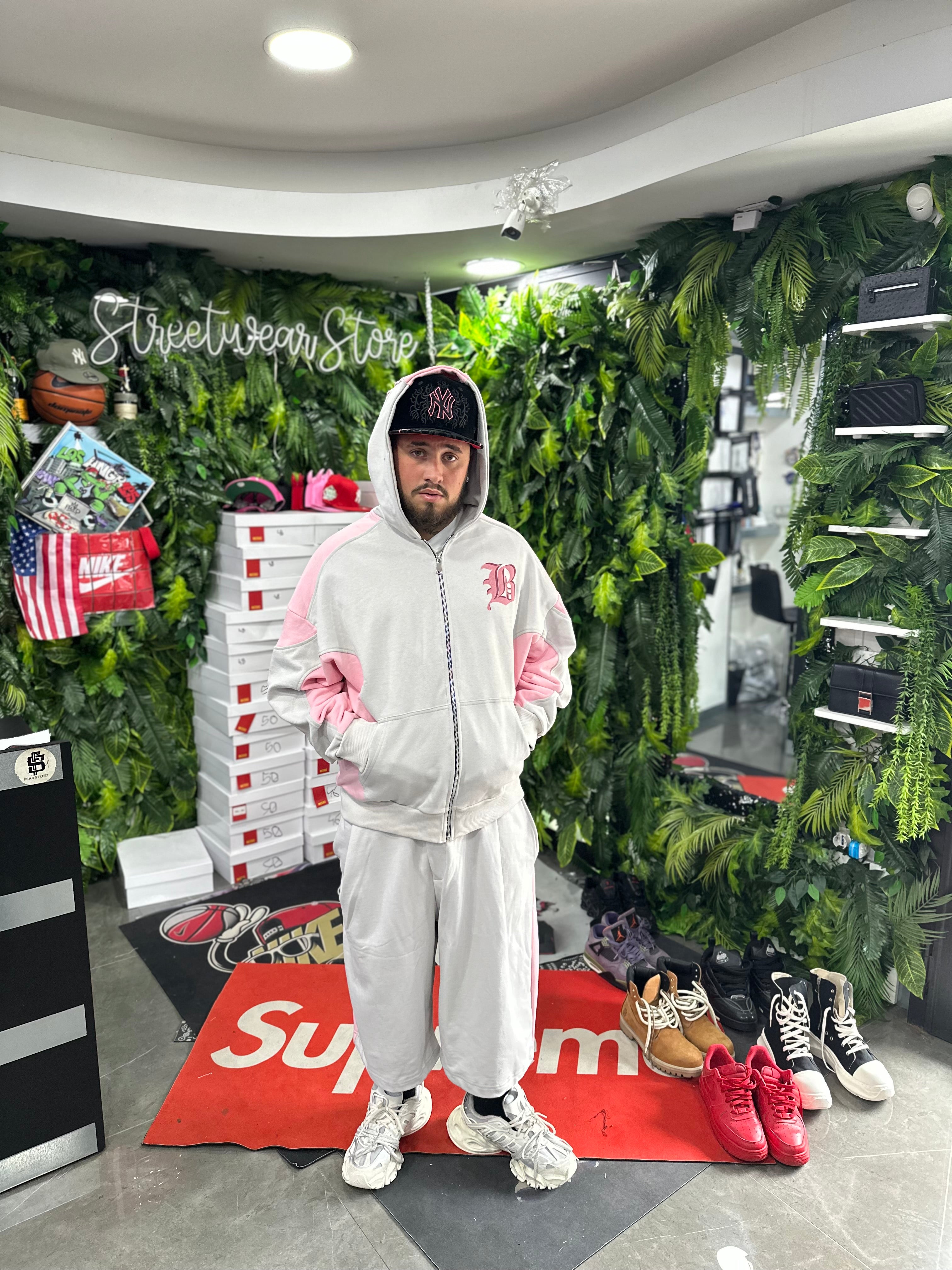 CoordSet HANDGRAFTED Felpa+Bermuda Grey BUNKER