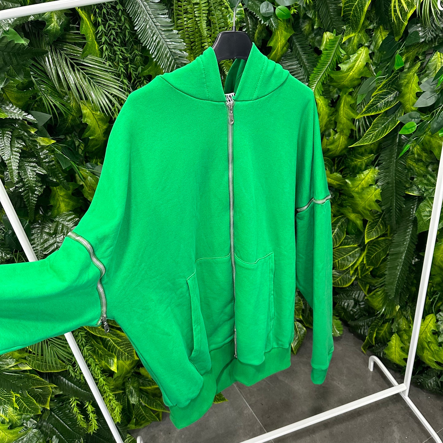 Felpa Green FULL ZIP MALASUERTE