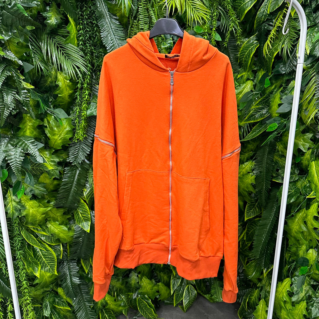 Felpa Orange FULL ZIP MALASUERTE