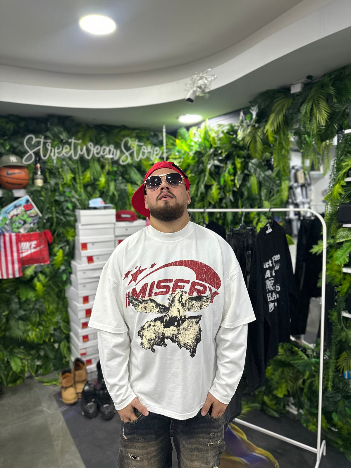 Shirt LongSleeve White Misery